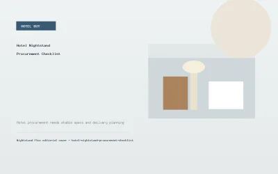 Hotel Nightstand Procurement Checklist