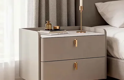 Crear una colección de dormitorio coherente alrededor de mesitas de noche