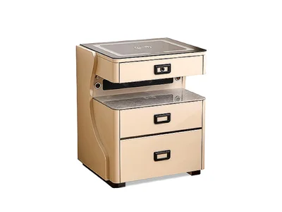 50cm Double-Ring Smart Nightstand with Bluetooth Speaker