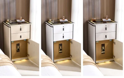 Mueble mesita inteligente alto de 60 cm con caja fuerte