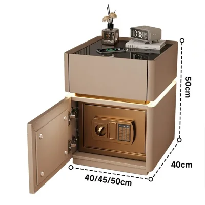 Mesita tapizada con caja de seguridad de acero BC58 product view