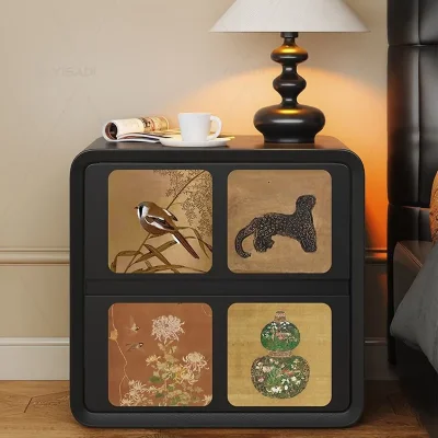 Retro Decorative Storage Nightstand ZG08 product view