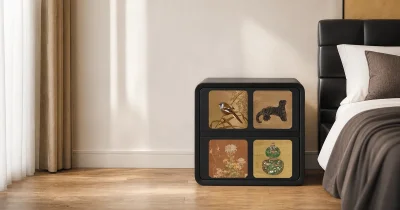 Retro Decorative Storage Nightstand ZG08: Product Pick for Signature Bedroom Displays